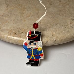 Yankee Candle Balsam & Cedar Porcelain Ornament Nutcracker‎ Vintage
